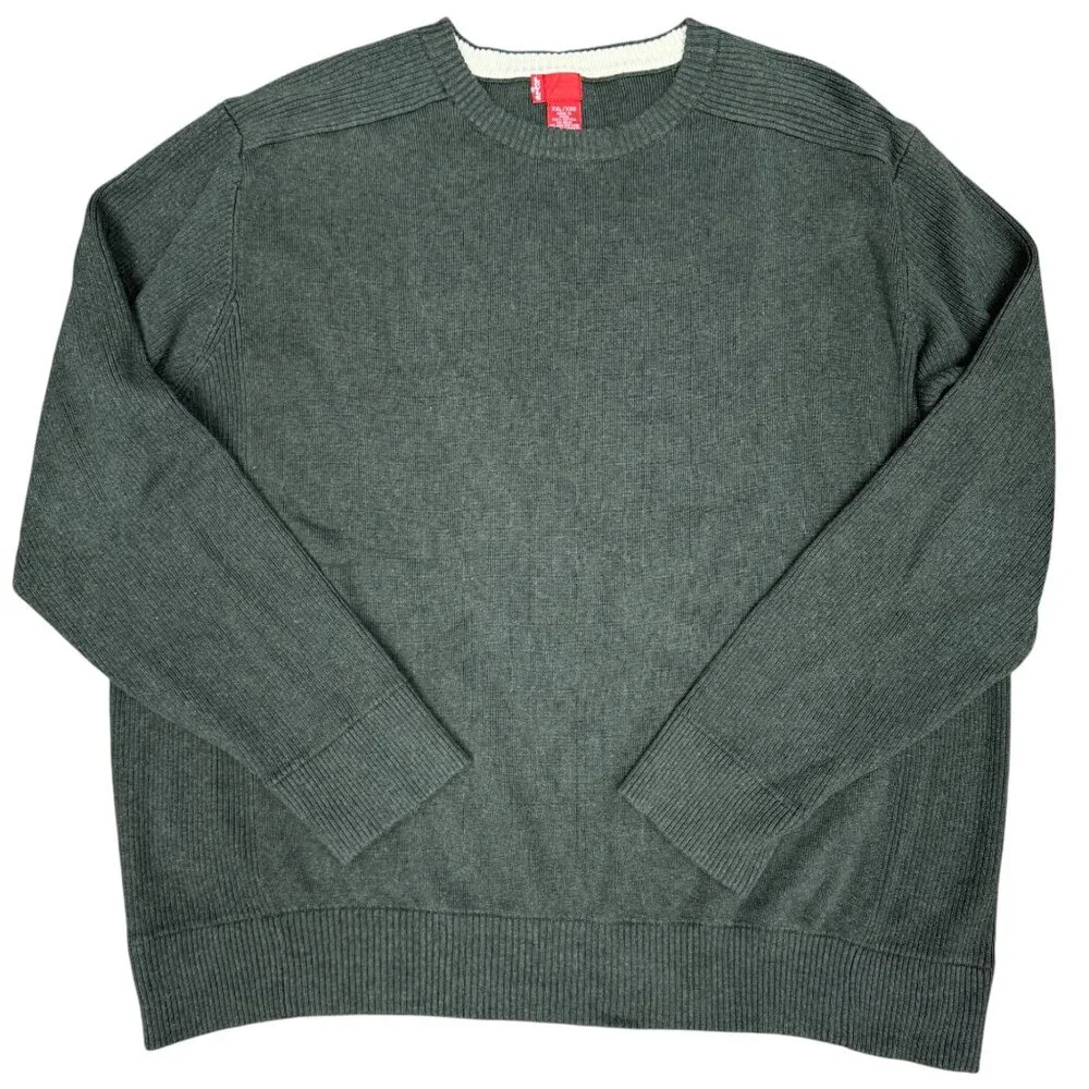 Men's LEVI'S‎ Pullover Crew Neck Long Sleeve Sweater Green- Size XXL
